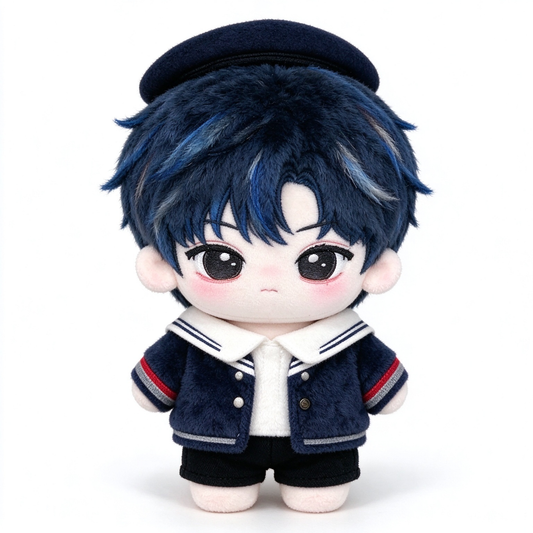 10CM Navy Sailor Boy Cotton Doll Kawaii Plush Toy