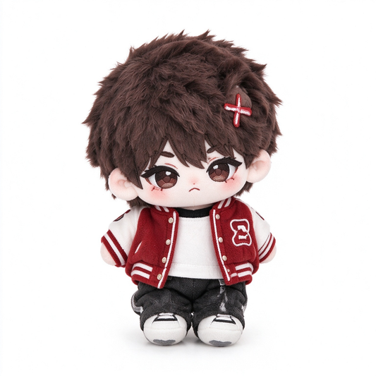 10CM Red Baseball Jersey Cotton Doll Kawaii Mini Plush Toy