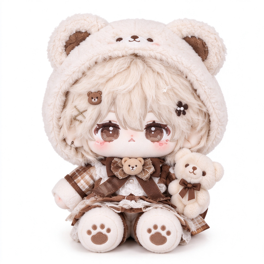40CM Cozy Teddy Bear Cottagecore Cotton Doll